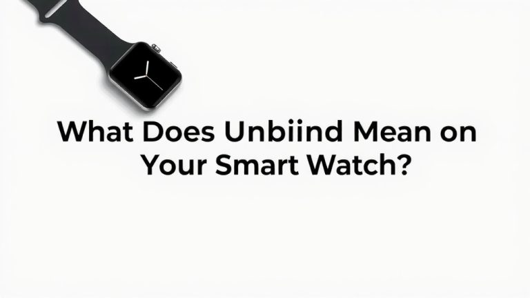 What Does Unbind Mean on Your Smart Watch