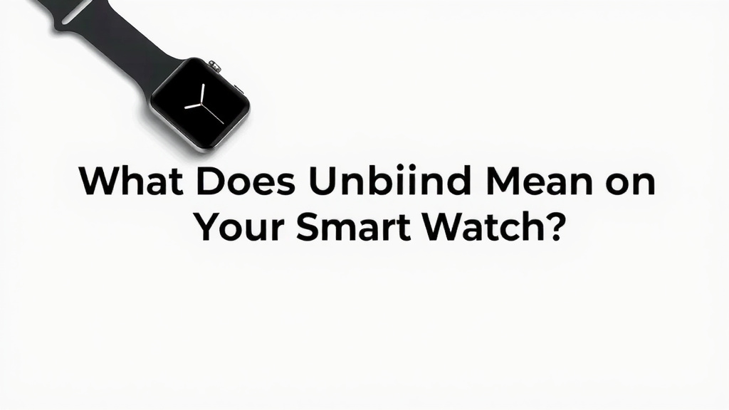 What Does Unbind Mean on Your Smart Watch