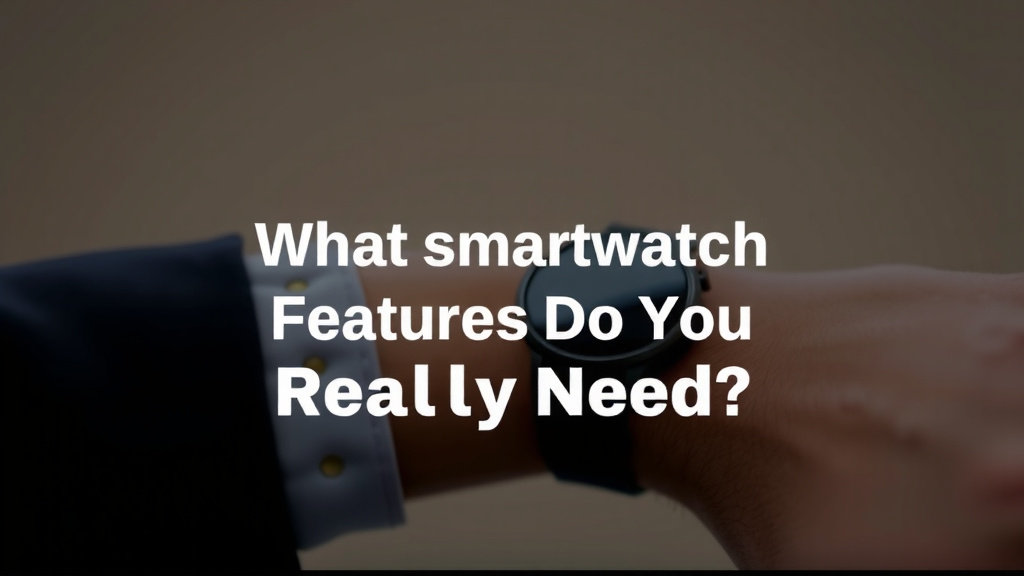 What Smartwatch Features Do You Really Need