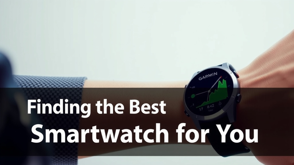Finding the Best Garmin Smartwatch for You
